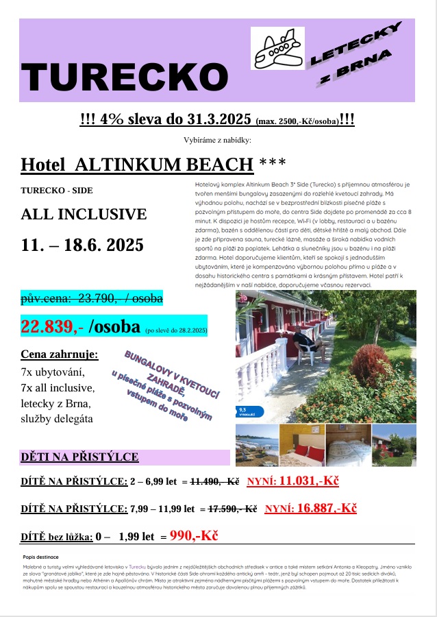 TURECKO - ALTINKUM BEACH